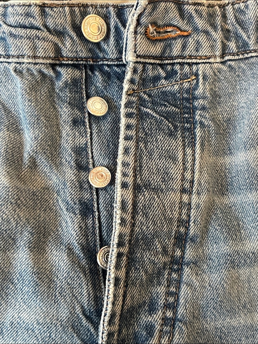We The Free Moxie Denim Barrel Patchwork Cargo Jeans with Drawstring Waist - Picture 11 of 11